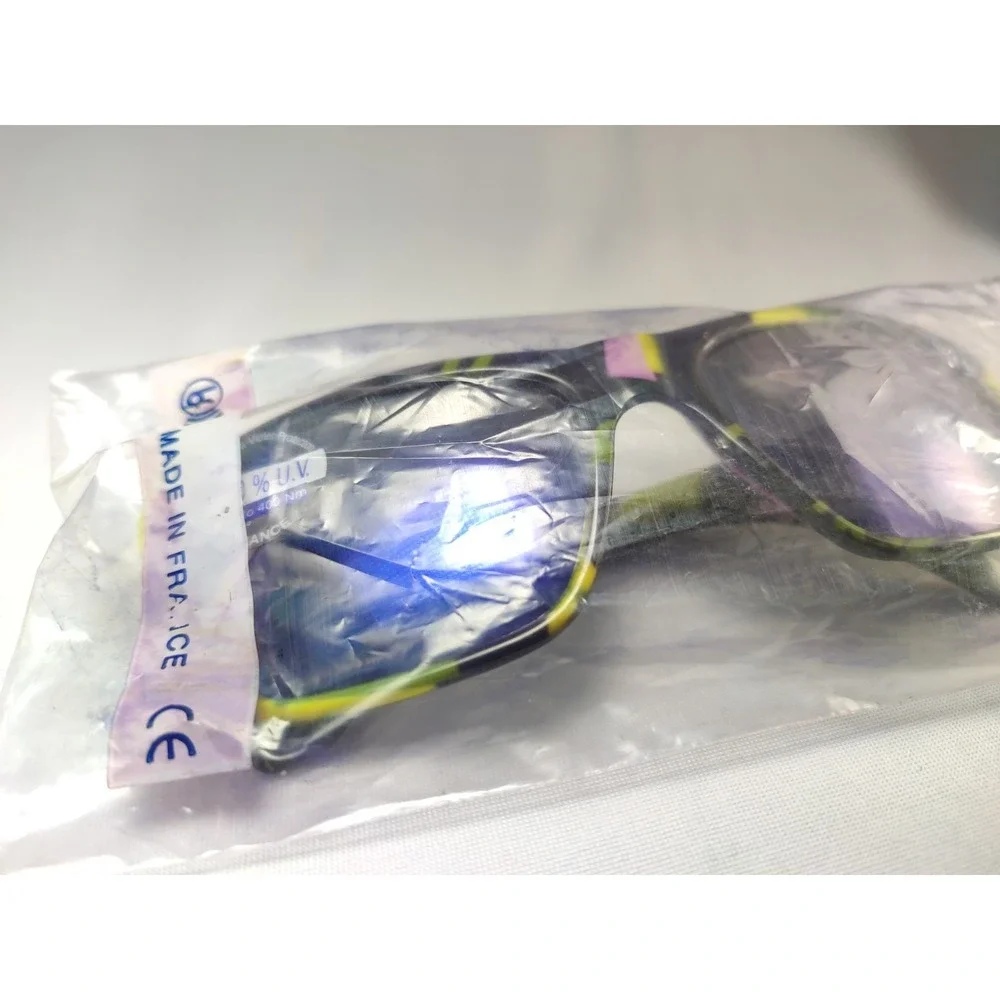 Bollé Acrylex 527 Vintage 90s Multicolor Spectra Lens Sunglasses NWT France